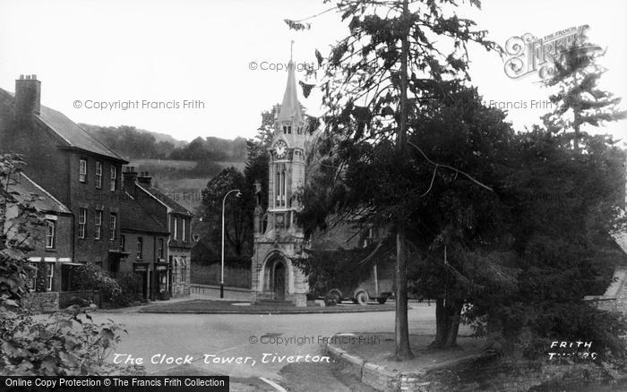 Photo of Tiverton, The Clock Tower c.1955