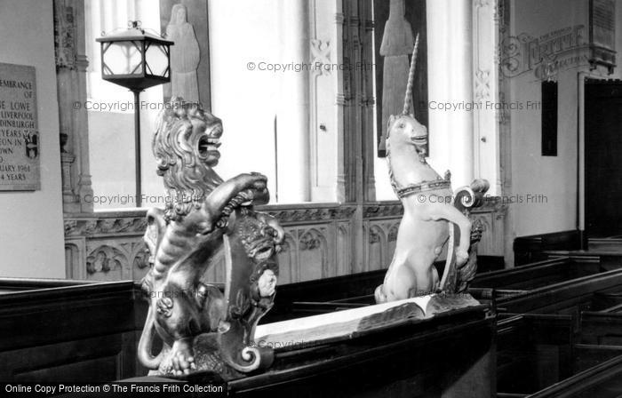 Photo of Tiverton, The Lion And Unicorn 1615, St Peter's Church c.1960
