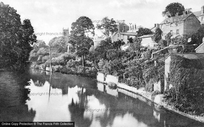 Photo of Tiverton, View From The Bridge c.1900