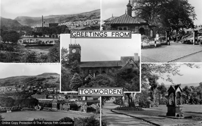 Photo of Todmorden, Composite c.1955