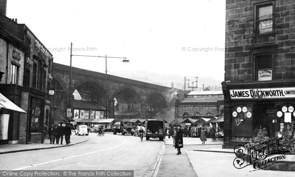 Photo of Todmorden, the Market 1951