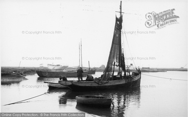 Photo of Tollesbury, Fishing Boat At Woodrolfe c.1955