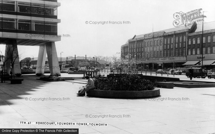 Photo of Tolworth, The Forecourt, Tolworth Tower c.1965