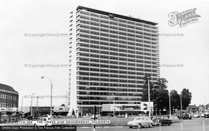 Photo of Tolworth, The Tower And Roundabout c.1965