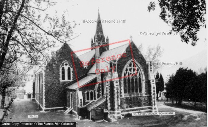 Photo of Ton Pentre, St David's Church c.1965
