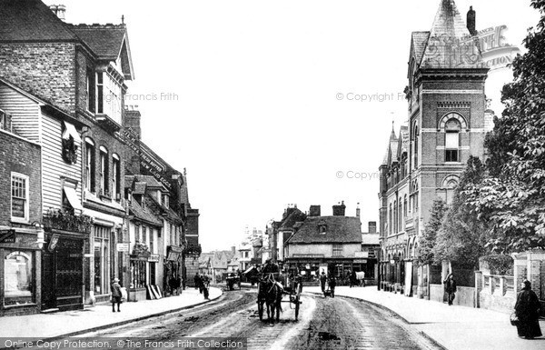 Photo of Tonbridge, High Street And Public Hall 1890