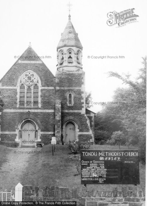 Photo of Tondu, Wesley Methodist Church c.1965