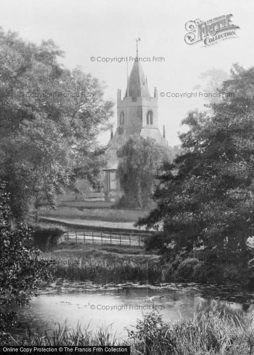 Photo of Tong, St Bartholomew's Church From River 1902