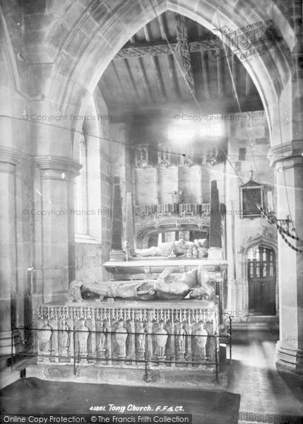 Photo of Tong, St Bartholomew's Church Interior 1898