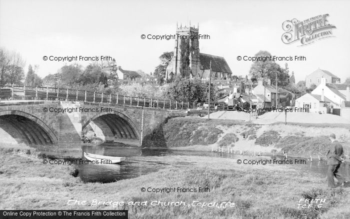 Photo of Topcliffe, The Bridge And Church c.1955