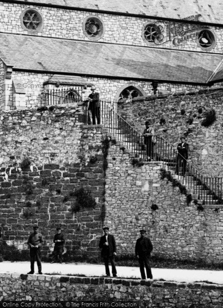 Photo of Topsham, The Church Steps 1906