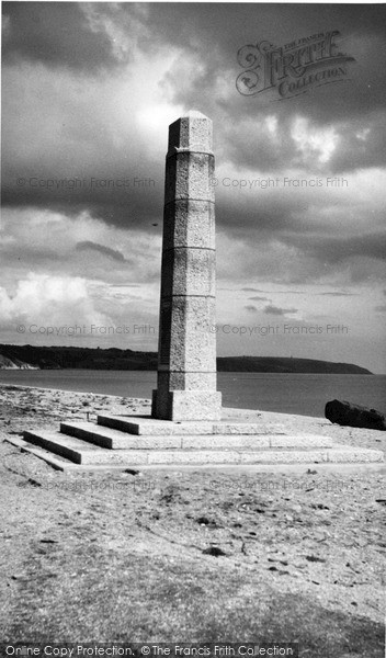 Photo of Torcross, American Memorial To The Devon People c.1955