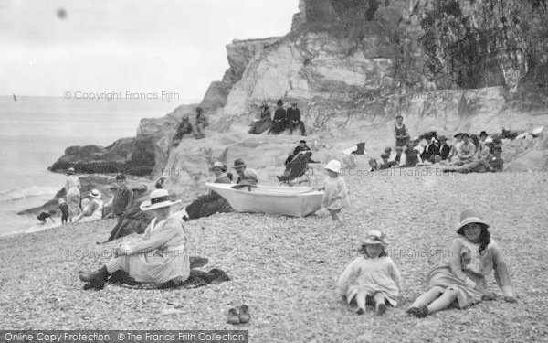 Photo of Torcross, Families On The Beach 1920