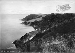 Anstey's Cove From Walls Hill 1918, Torquay
