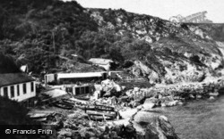 Anstey's Cove, Refreshment Houses And Beach c.1920, Torquay