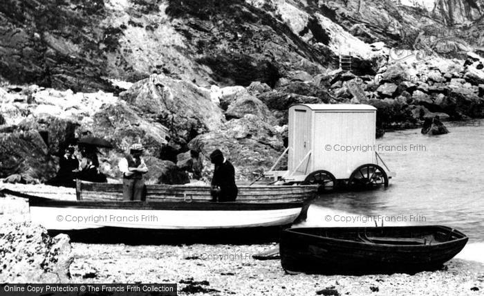 Photo of Torquay, Bathing Hut, Anstey's Cove 1896