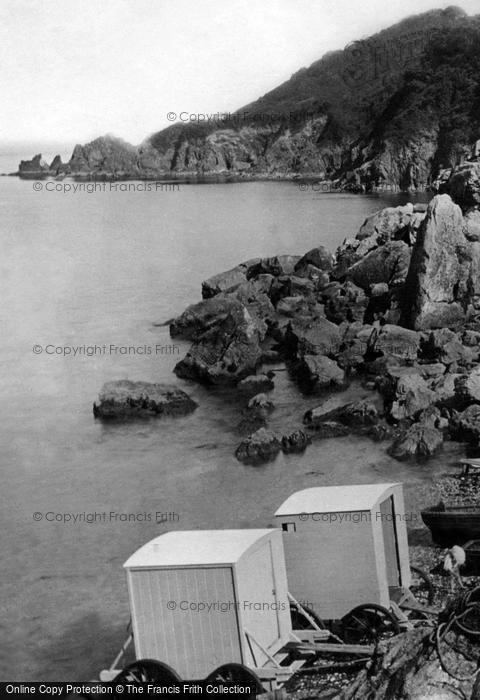Photo of Torquay, Bathing Huts At Anstey's Cove 1896