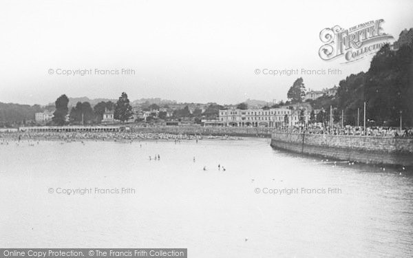 Photo of Torquay, Beach And Promenade From Princess Pier 1949