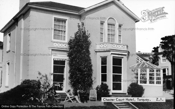Photo of Torquay, Chester Court Hotel c.1955