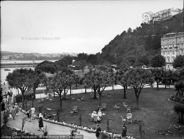 Photo of Torquay, Gardens Near Torbay Hotel 1928