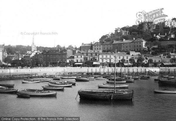 Photo of Torquay, Nave Hill From Harbour 1896