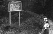 Notice At Anstey's Cove 1906, Torquay
