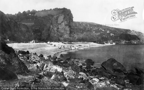 Photo of Torquay, Oddicombe Beach c.1881