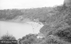 Oddicombe Beach From Petitor 1938, Torquay
