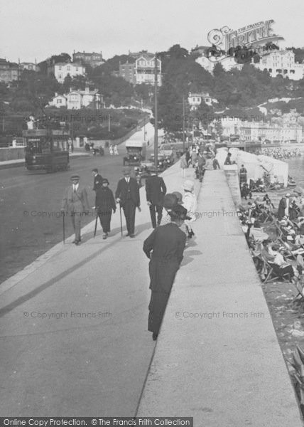 Photo of Torquay, On The Seafront 1924