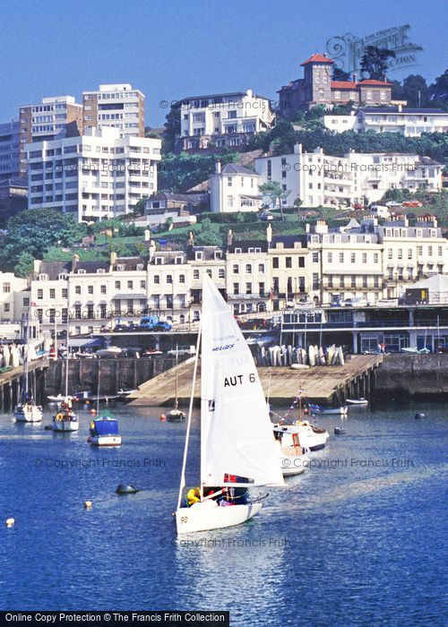 Photo of Torquay, Outer Harbour And Park Hill c.1995