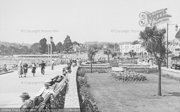 Photo of Torquay, Promenade And Gardens 1948