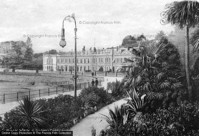 Photo of Torquay, Rock Walk And Abbey Crescent c.1900
