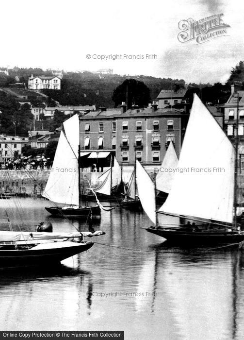 Photo of Torquay, Sailing Boats In The Harbour 1888