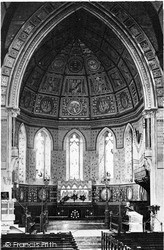 St Luke's Church Interior c.1875, Torquay
