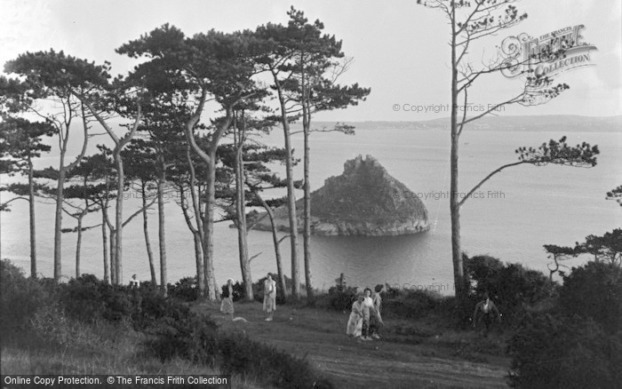 Photo of Torquay, Thatcher Rock From The Lookout 1951