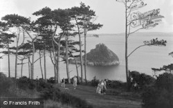 Thatcher Rock From The Lookout 1951, Torquay