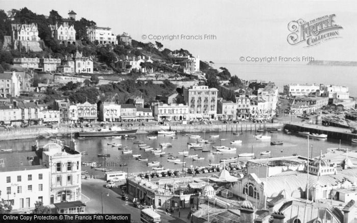 Photo of Torquay, The Harbour And Vane Hill 1955