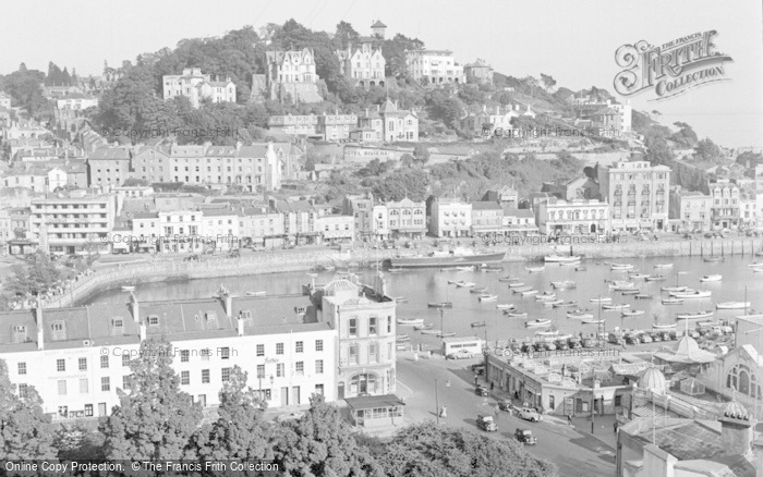 Photo of Torquay, The Harbour And Vane Hill 1955