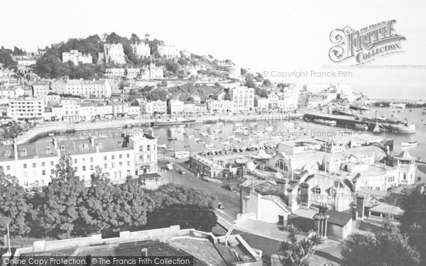 Photo of Torquay, The Harbour And Vane Hill 1955