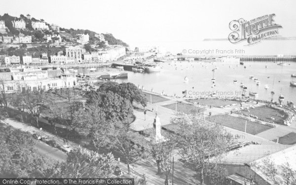 Photo of Torquay, The Harbour From Cliff Walk 1955