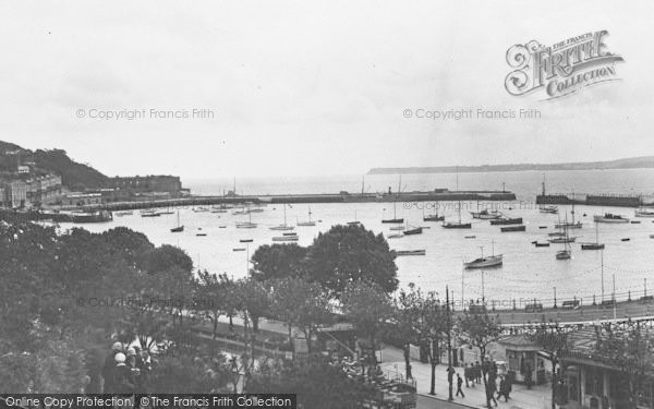 Photo of Torquay, The Harbour From Terrace Walks c.1939