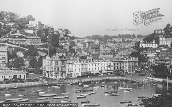 Photo of Torquay, Town Centre From Vane Hill c.1939