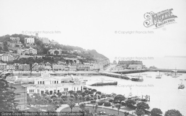 Photo of Torquay, Vane Hill And Harbour c.1930