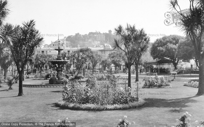 Photo of Torquay, Vane Hill From Pavilion Gardens c.1939
