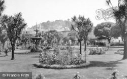 Vane Hill From Pavilion Gardens c.1939, Torquay