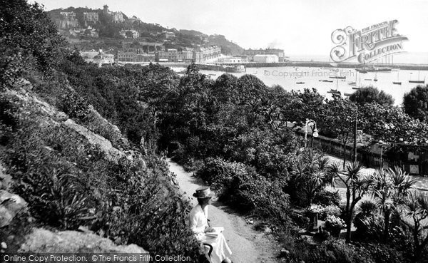 Photo of Torquay, Vane Hill From Rock Walk 1920