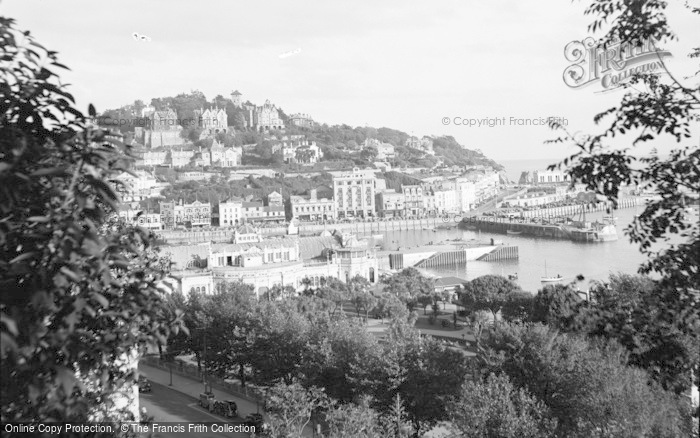Photo of Torquay, Vane Hill From Terrace Walk 1938