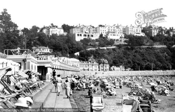 Photo of Torquay, Waldon Hill, Abbey Sands And Beach Cafe c.1939