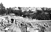 Waldon Hill, Abbey Sands And Beach Cafe c.1939, Torquay