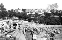 Torquay, Waldon Hill, Abbey Sands and Beach Cafe c1939